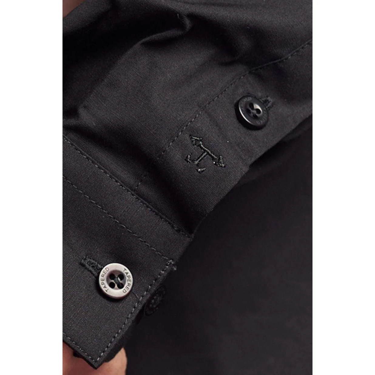 Black Tapered Fit Shirt - Image 15