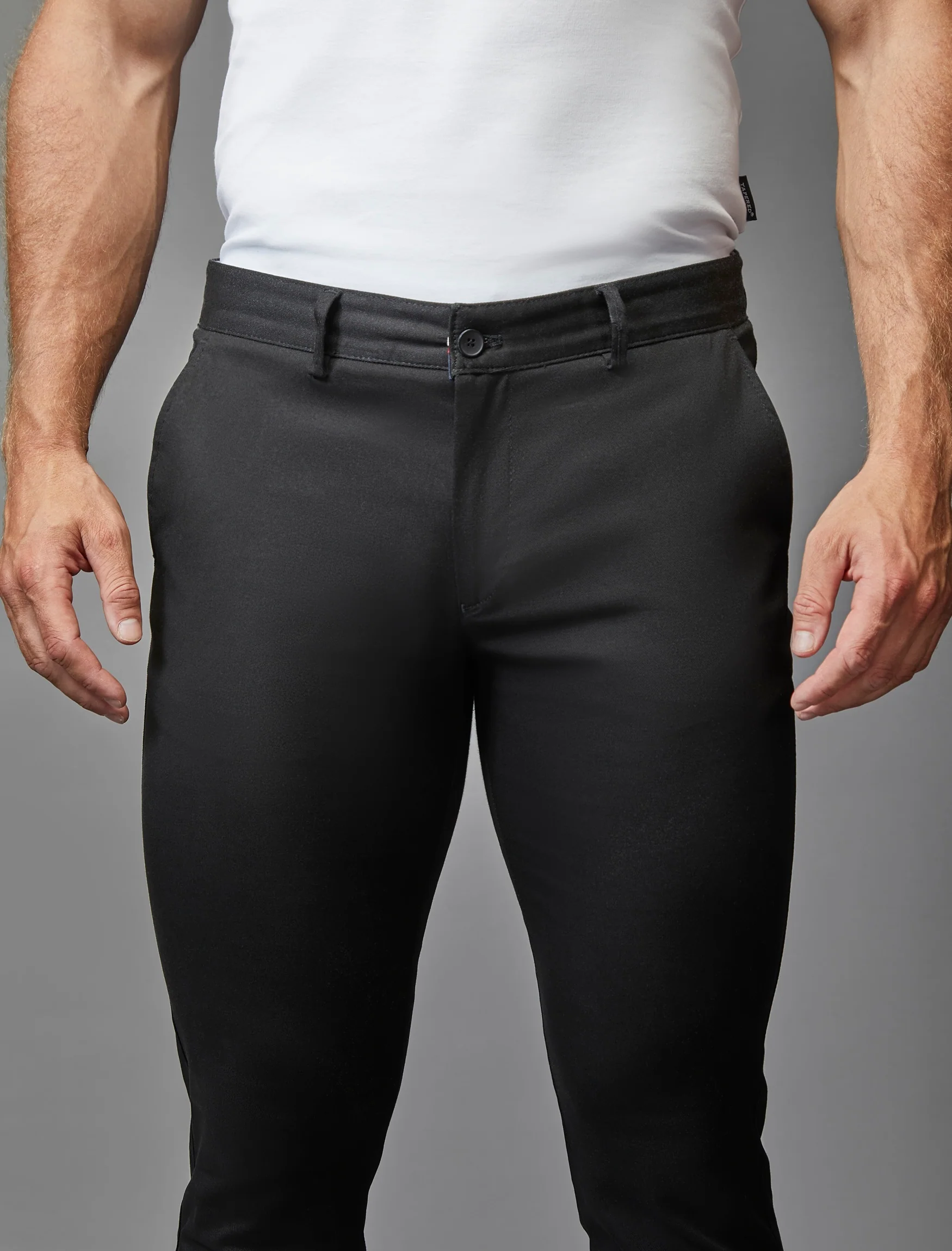 Black Tapered Fit Chinos - Image 9