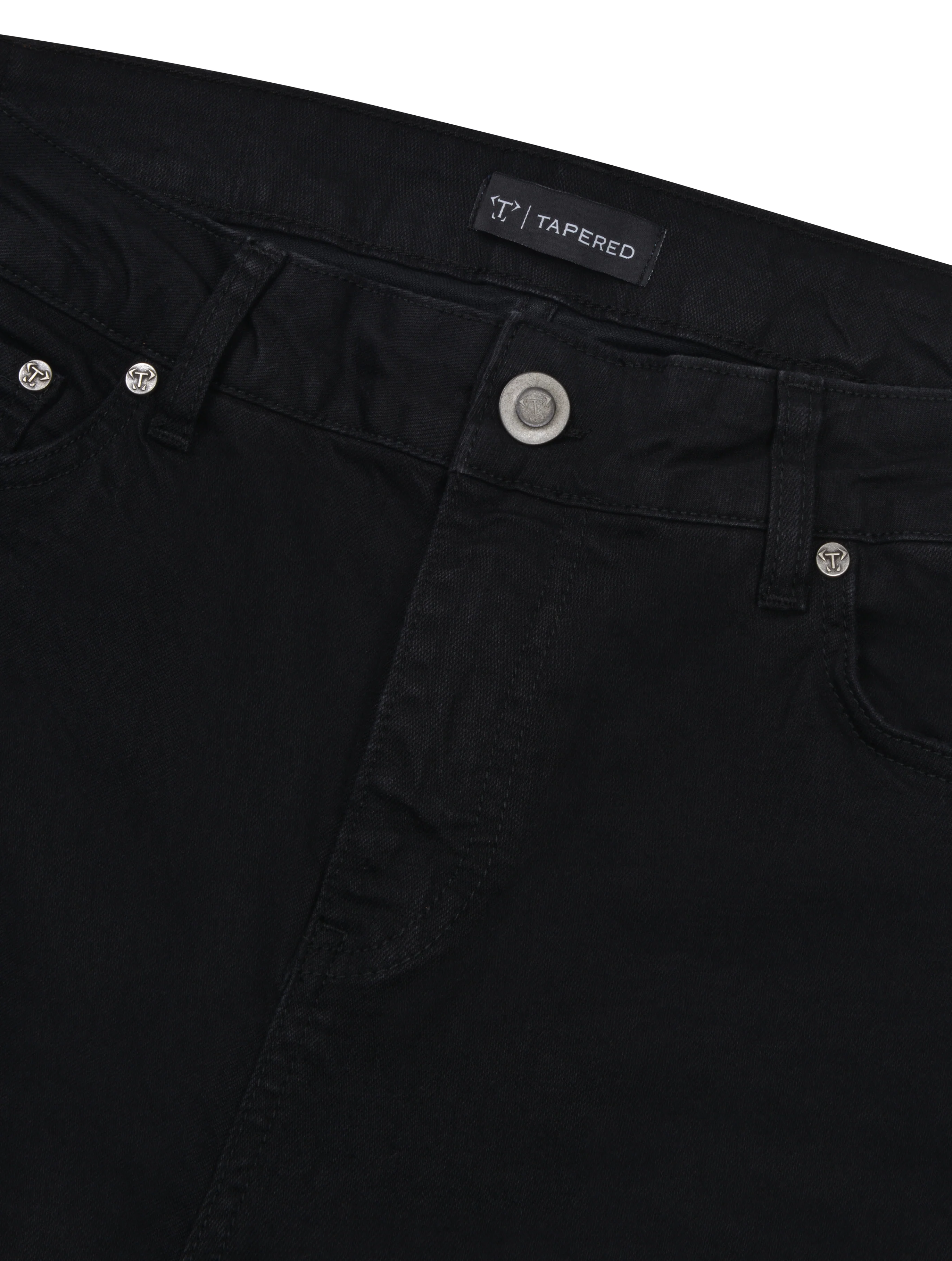 Black Tapered Fit Jeans - Image 4