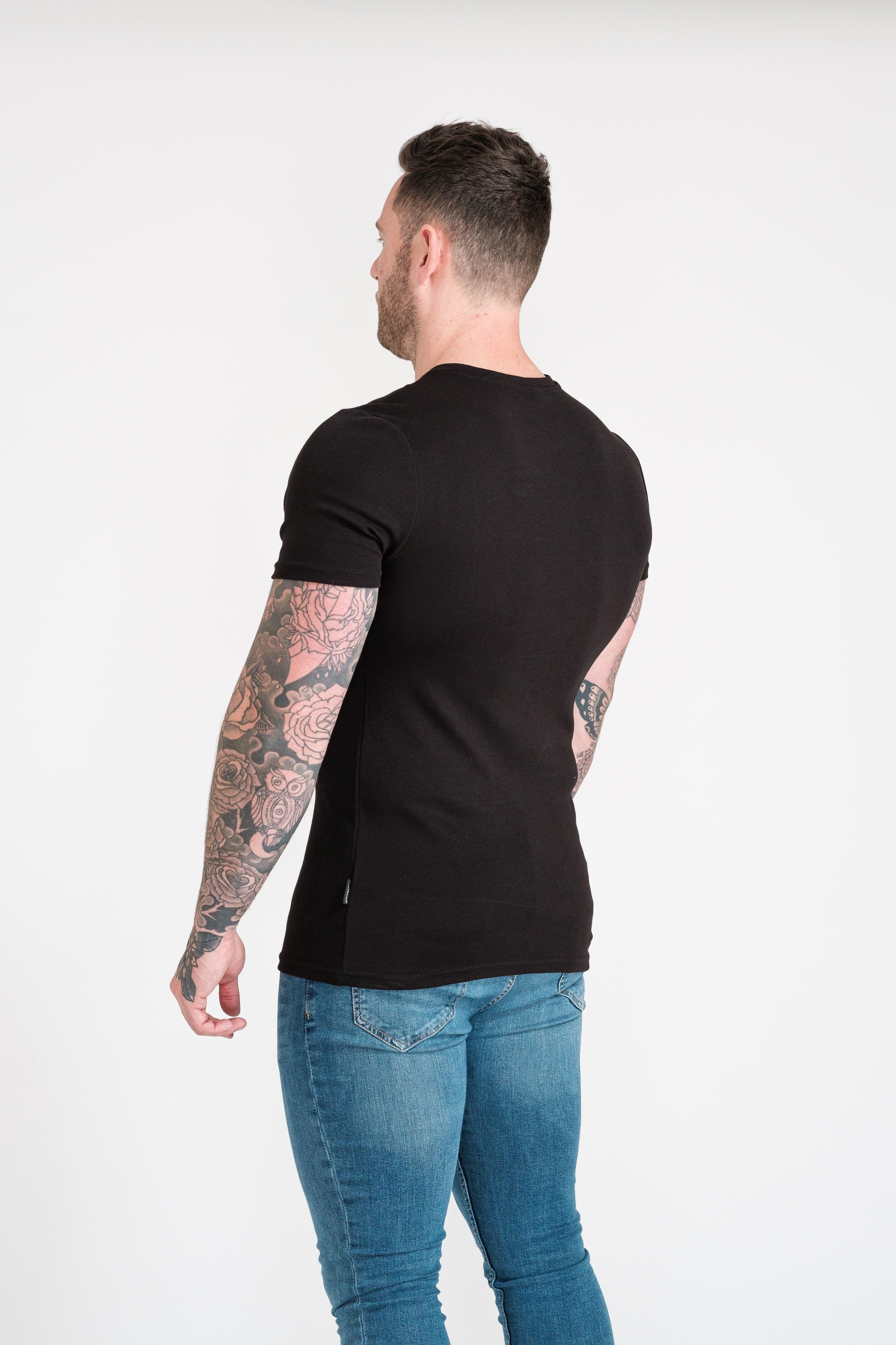 Black Tapered Fit T-Shirt - Image 14