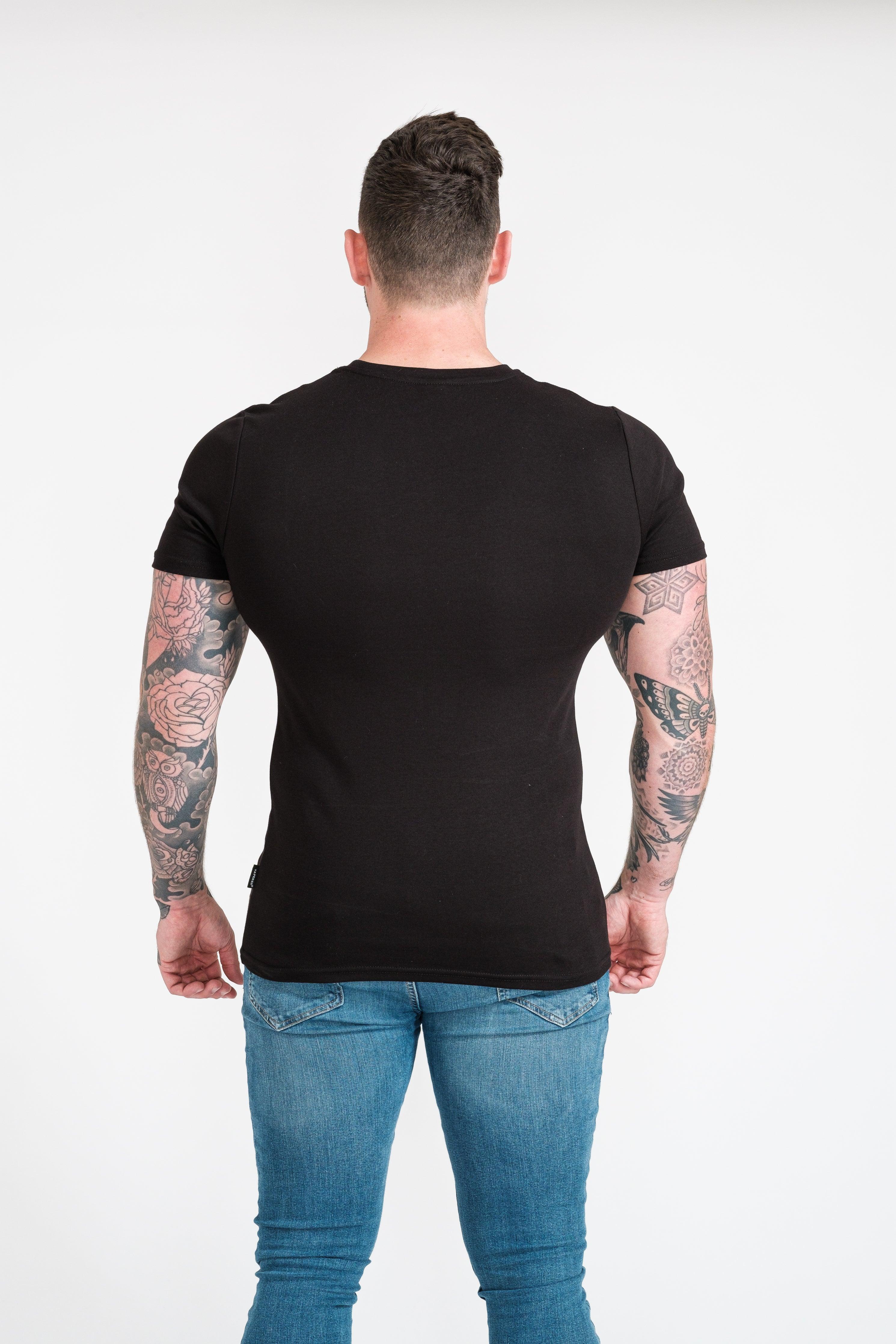 Black Tapered Fit T-Shirt - Image 15