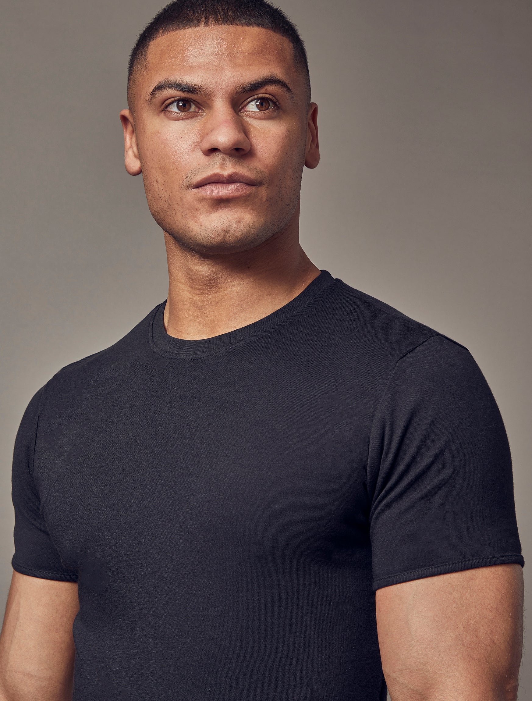 Black Tapered Fit T-Shirt - Image 4