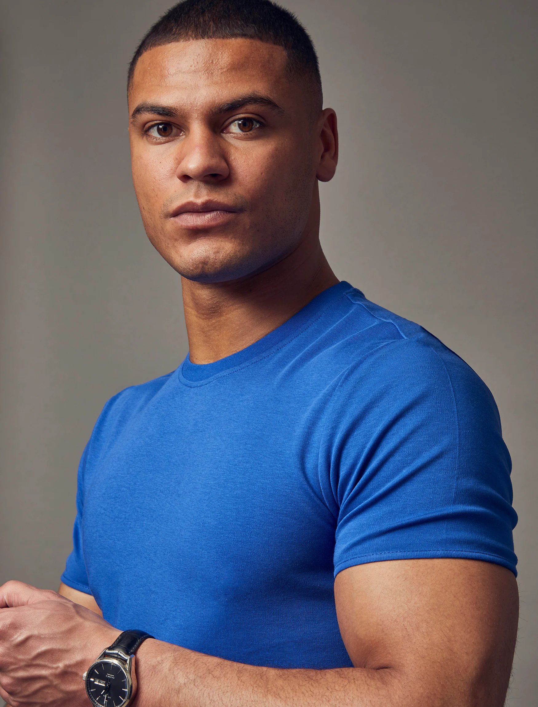 Indigo Blue Tapered Fit T-Shirt - Image 3