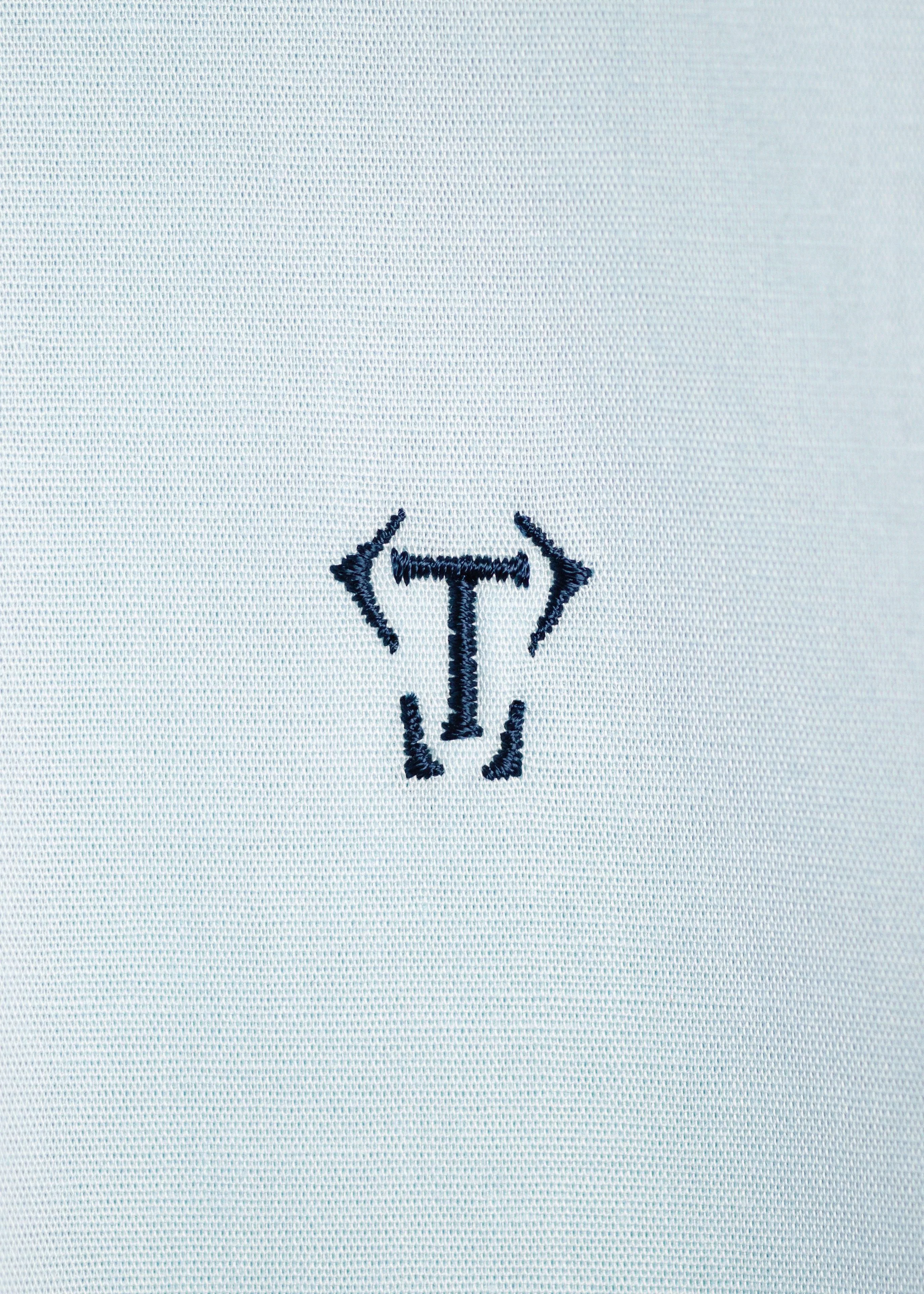 Light Blue Tapered Fit Bodybuilder Shirt - Image 7