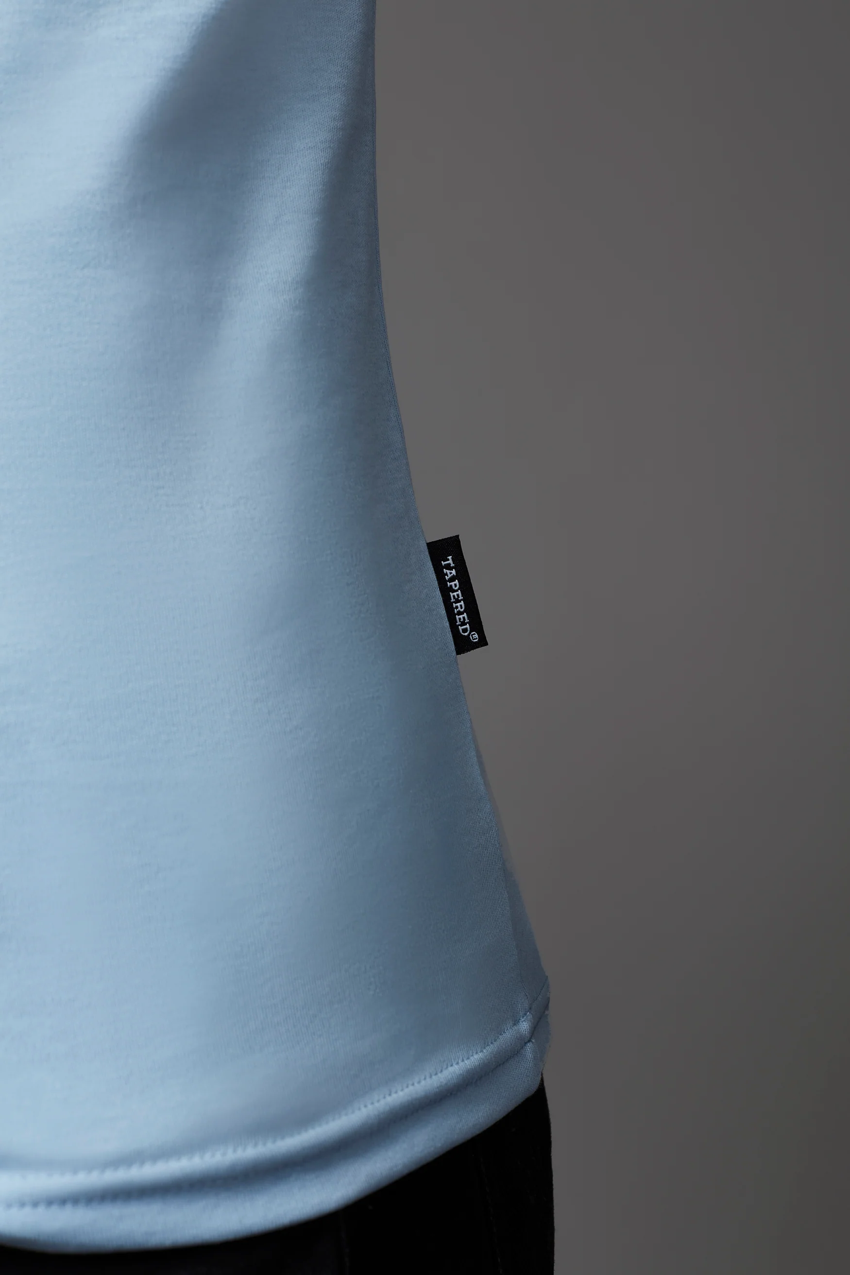 Light Blue Tapered Fit T-Shirt - Image 6
