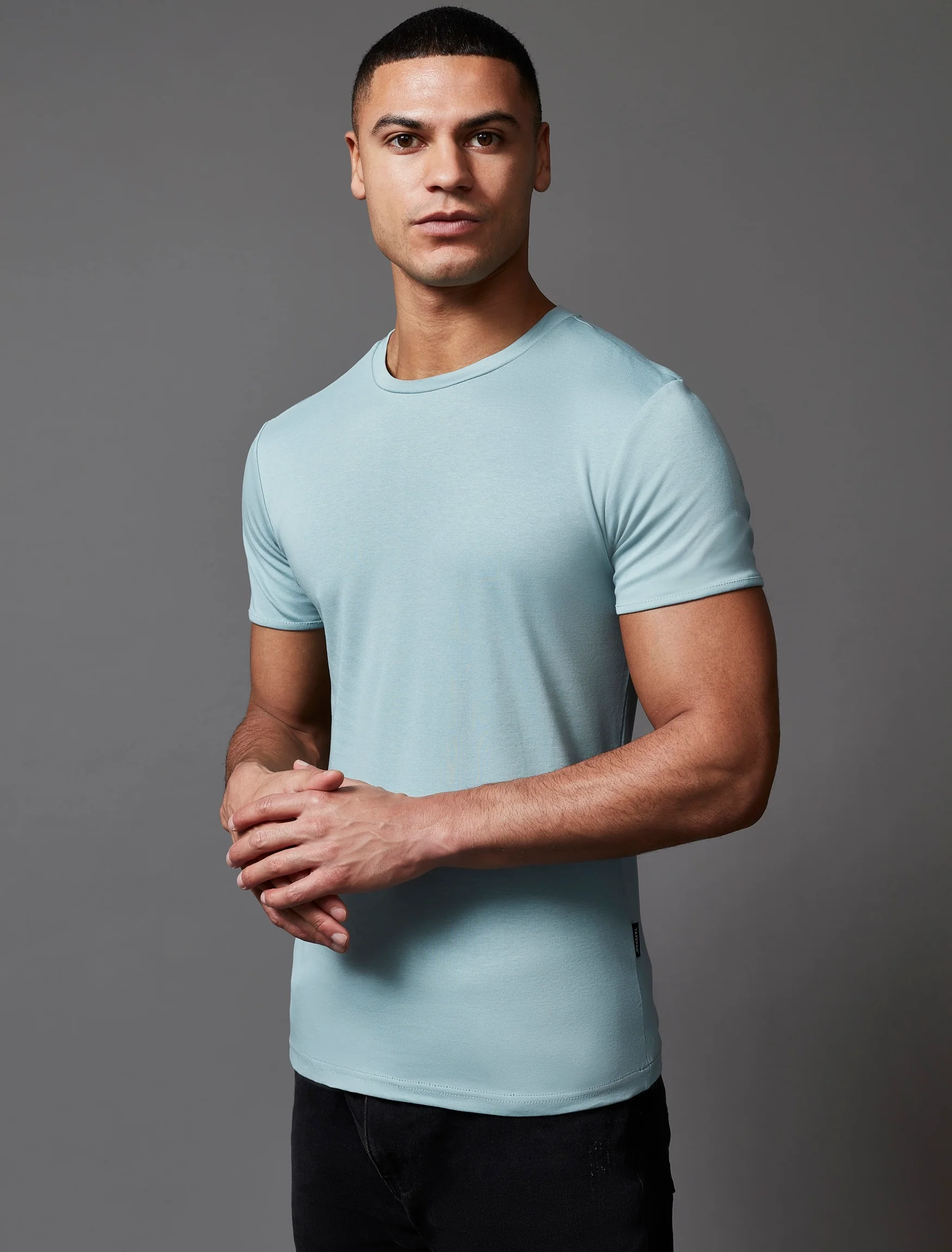 Mint Green Tapered Fit T-Shirt - Image 3