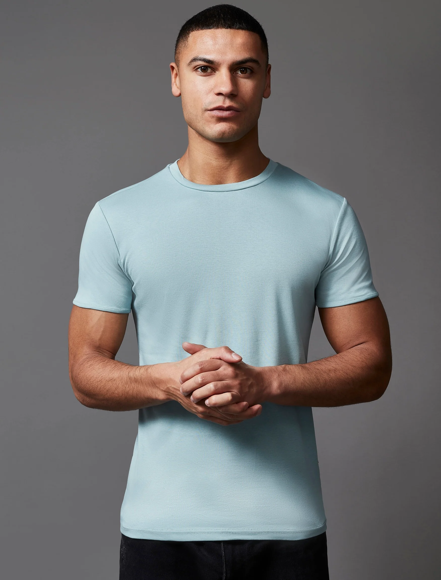 Mint Green Tapered Fit T-Shirt - Image 6