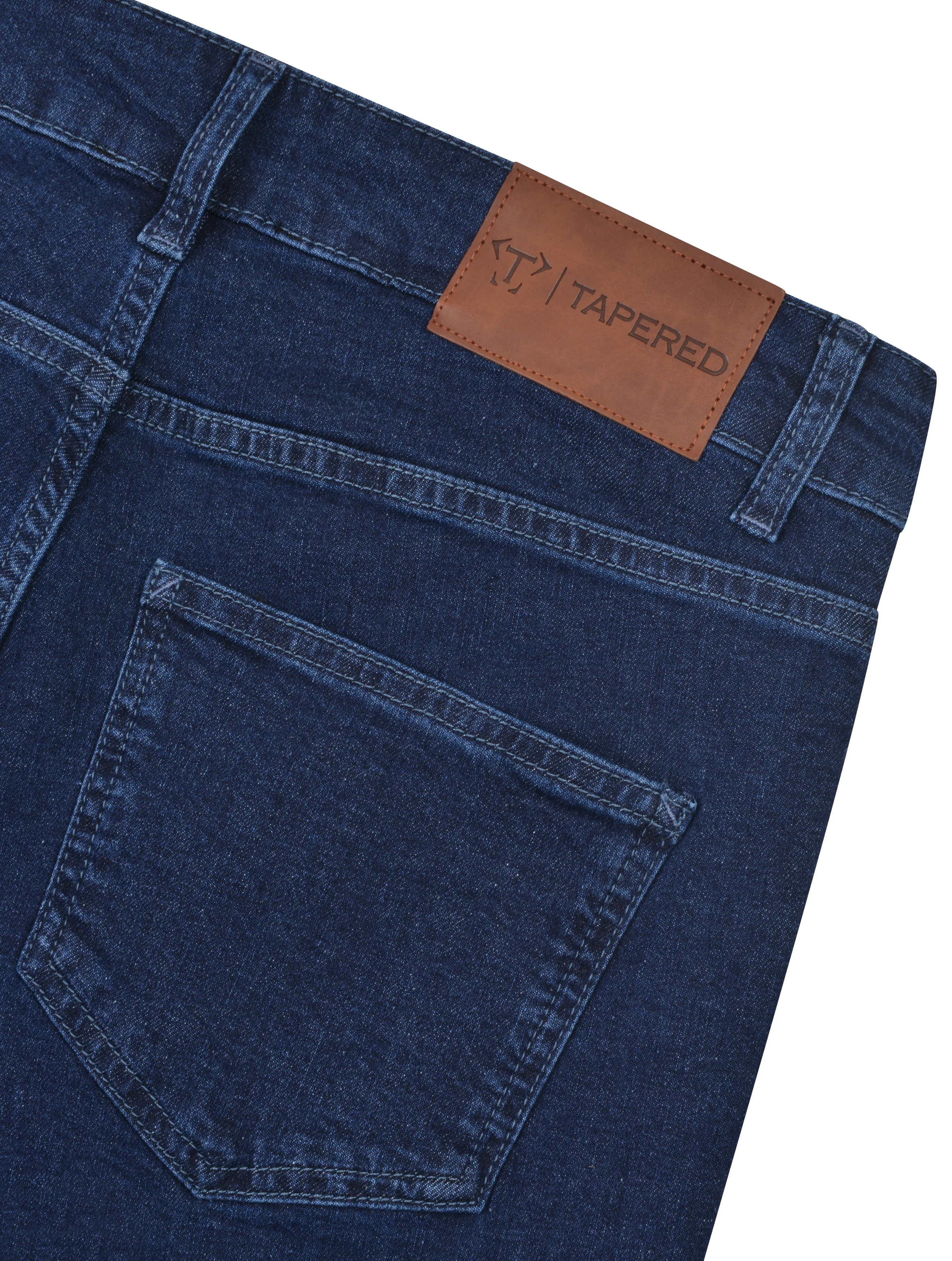 Navy Tapered Fit Jeans - Image 4