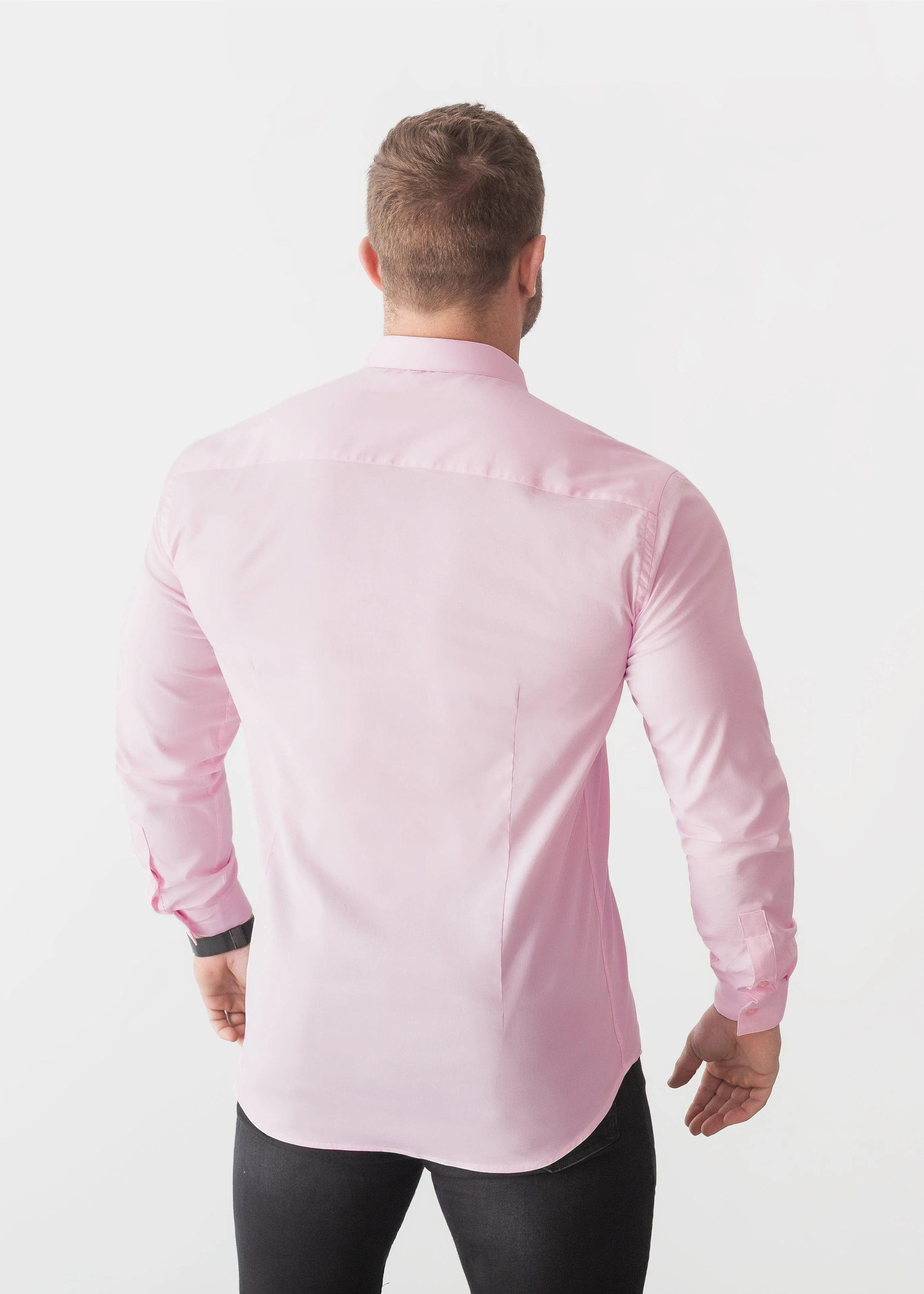 Pink Tapered Fit Bodybuilder Shirt - Image 5