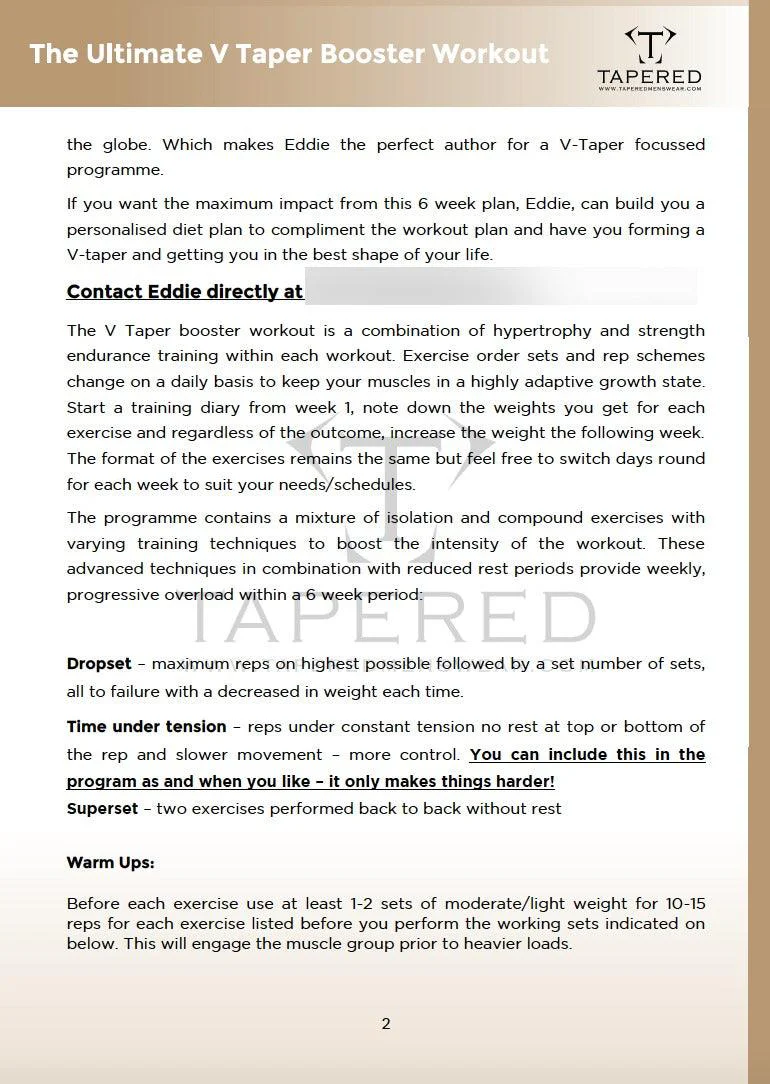 The Ultimate V-Taper Booster Workout - Image 3