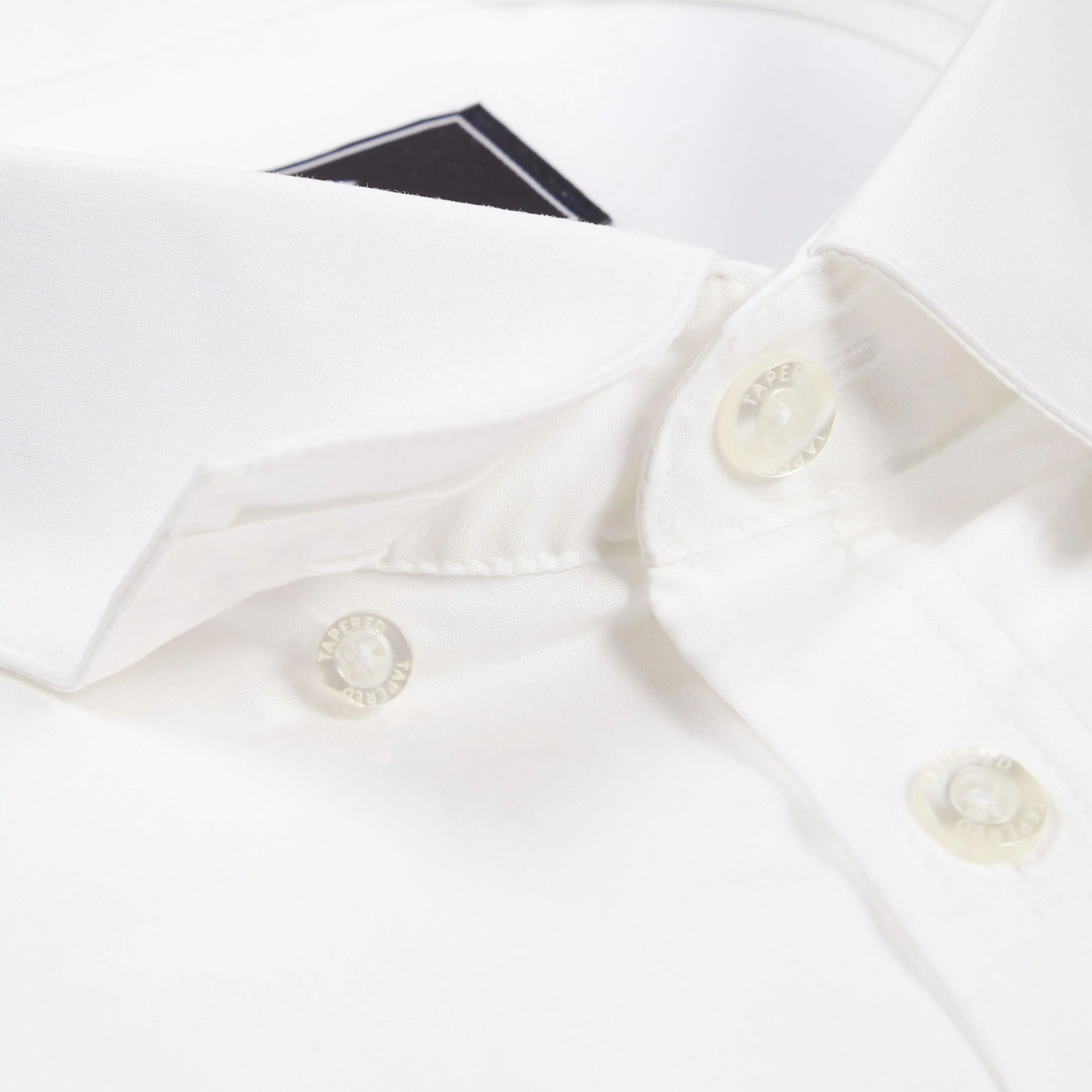 White Tapered Fit Shirt - Image 8